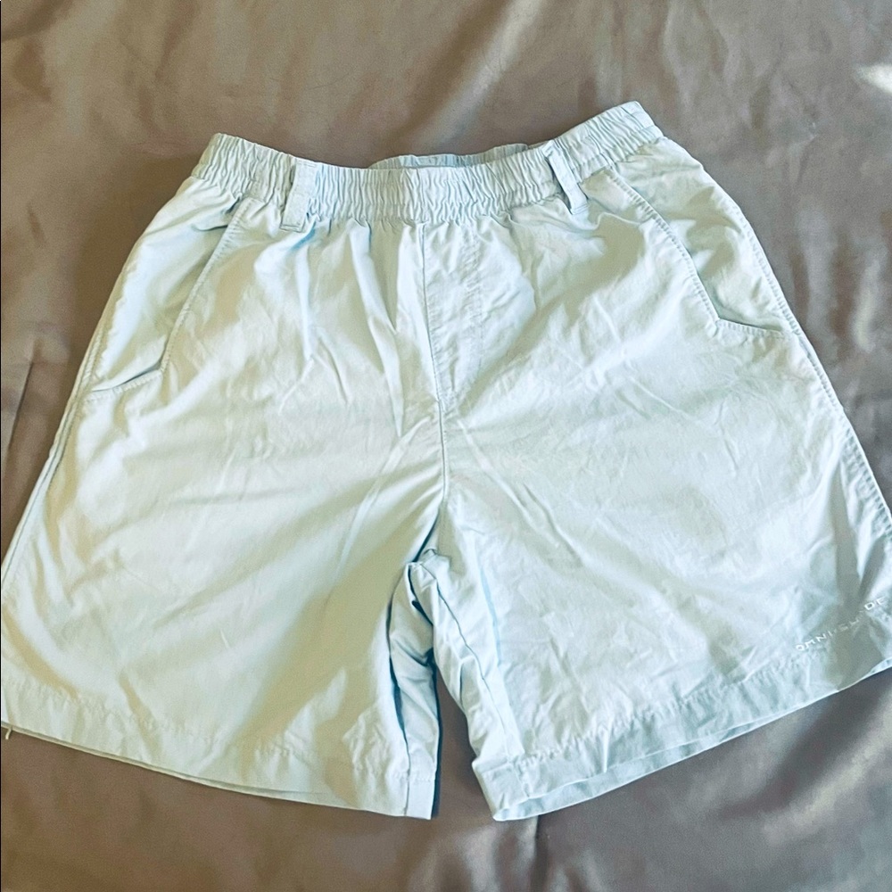 Columbia PFG lined Swim trunks Boys, performance wear in Light Blue, size Medium